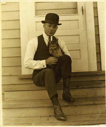George Herriman and cat, circa 1922. 

From  Krazy: George Herriman, a Life in Black and...