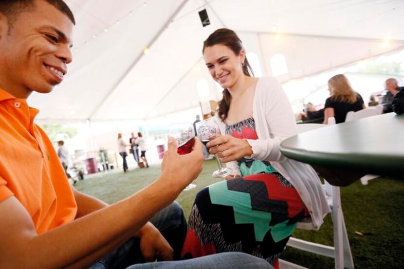 
Wayne and Diana Reese of Houston were among the wine sippers during Saturday’s festivities...