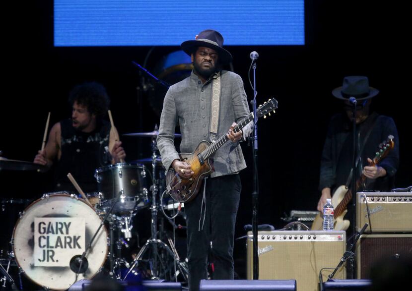 Gary Clark Jr., of Austin, performs at the Crossroads Guitar Festival on Saturday, Sept. 22,...