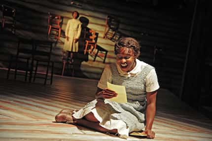 Cynthia Erivo plays Celie in the musical The Color Purple, at the Menier Chocolate Factory...