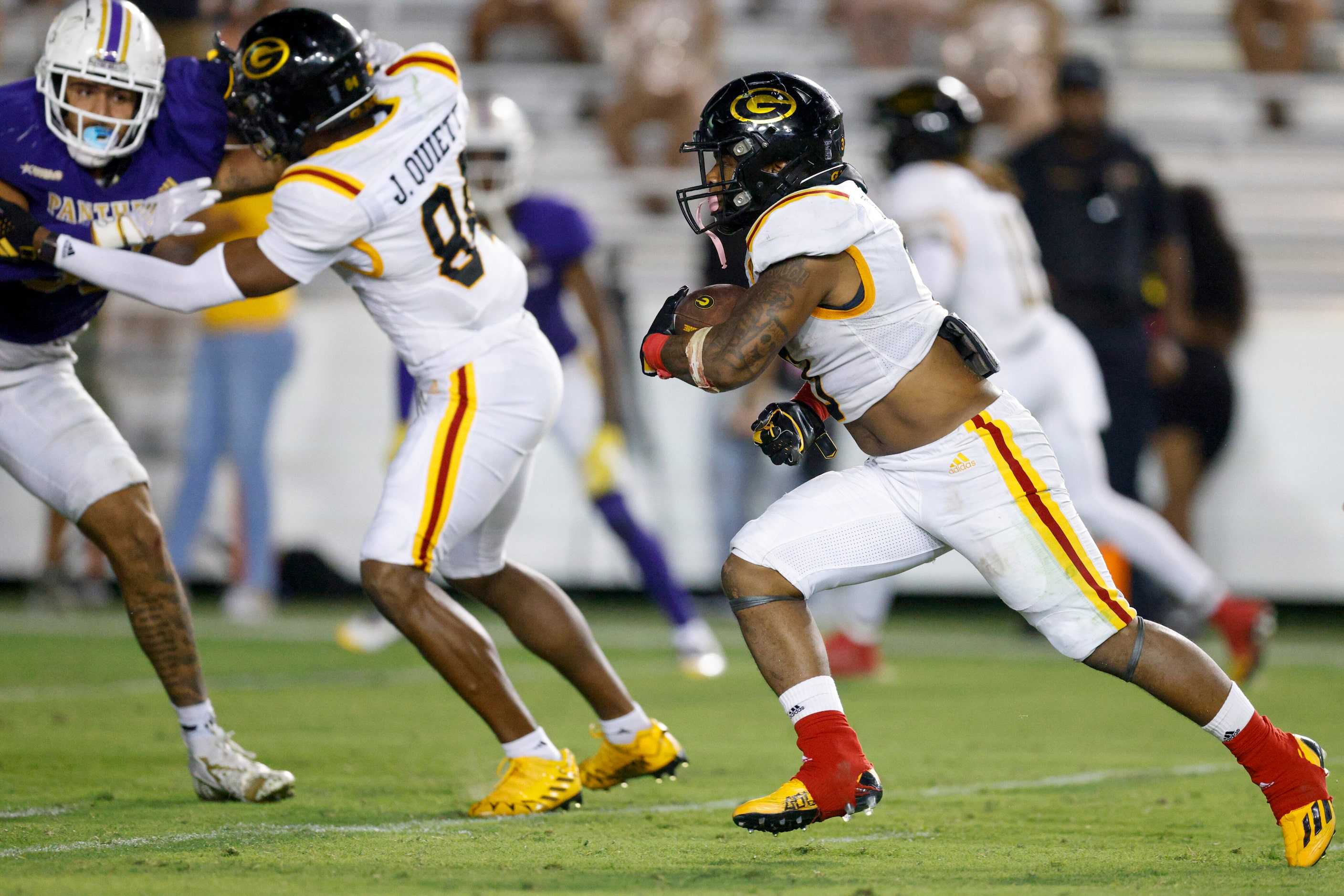 Grambling State running back Floyd Chalk IV (3) rushes for a touchdown during the second...