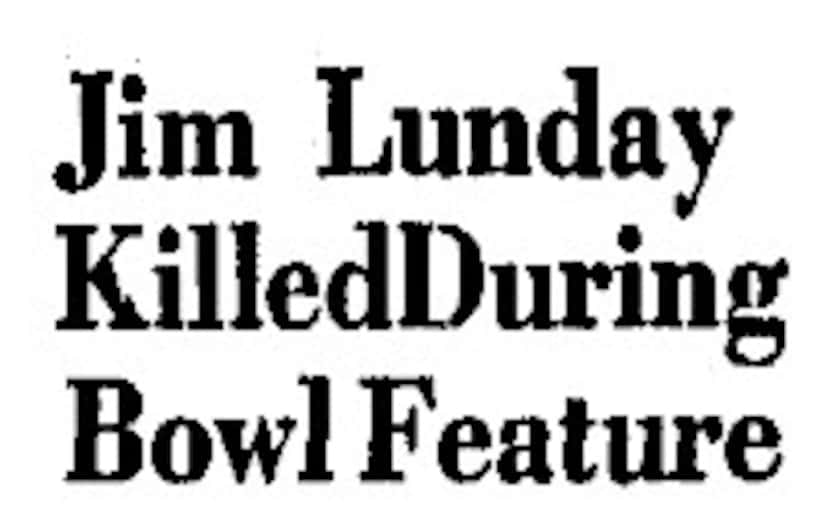 Dallas Morning News headline from July 20, 1968.