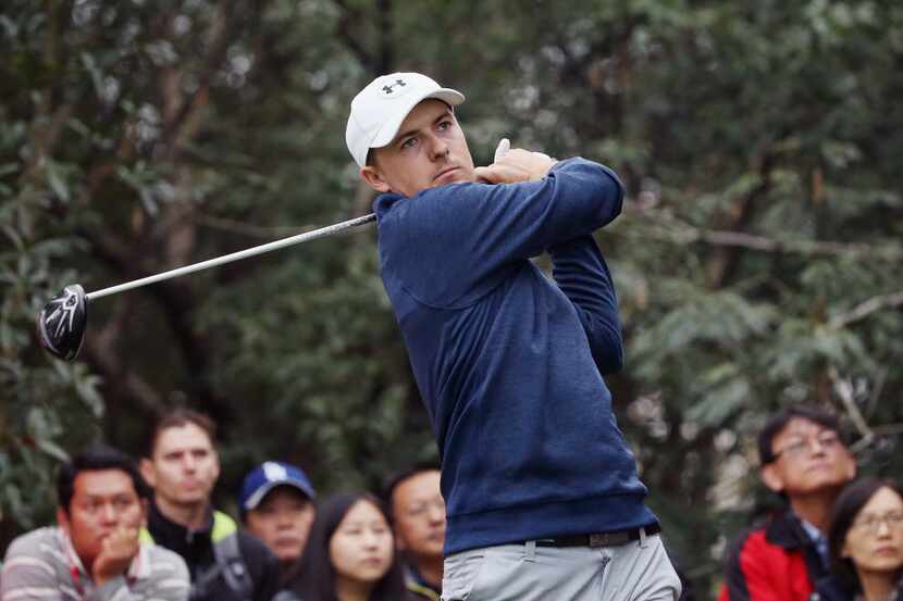 SHANGHAI, CHINA - NOVEMBER 08:  Jordan Spieth of the United States his tee shot on the 11th...