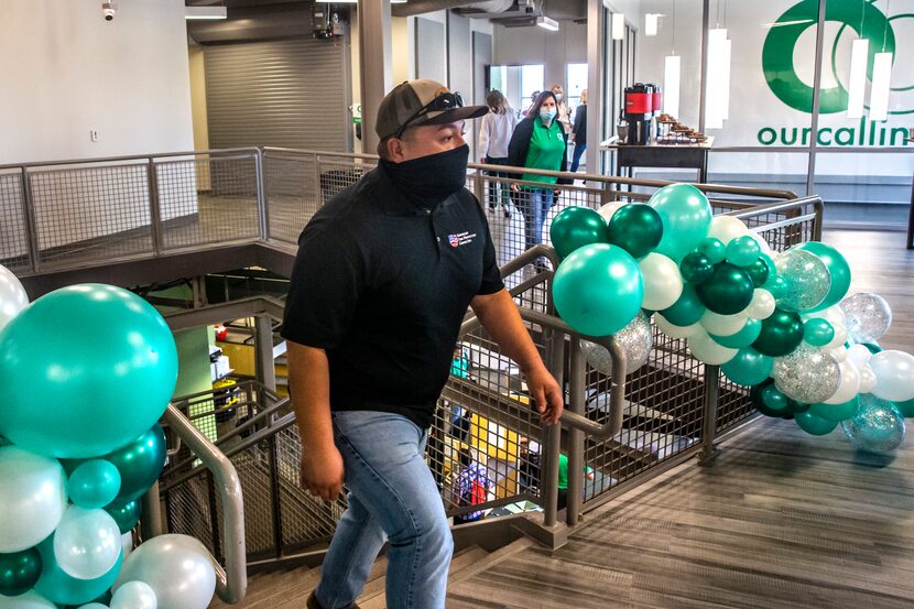 American Fire Protection Group employee Gerardo Durán, who installed the fire sprinklers for...