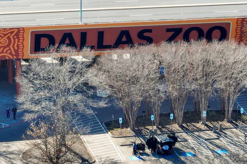 Aerial view of the Dallas Zoo on Thursday, Jan. 26, 2023, in Dallas.