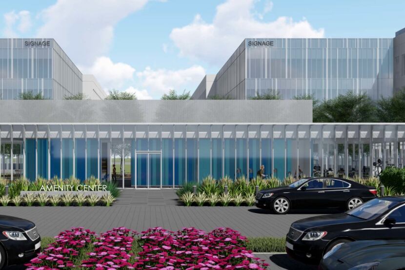 Developer Billingsley's new Plano office campus, shown in a rendering, will include an...