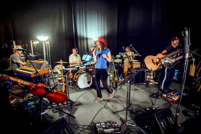 Edie Brickell and New Bohemians rehearse in 2018. The group's new album "Hunter and the Dog...