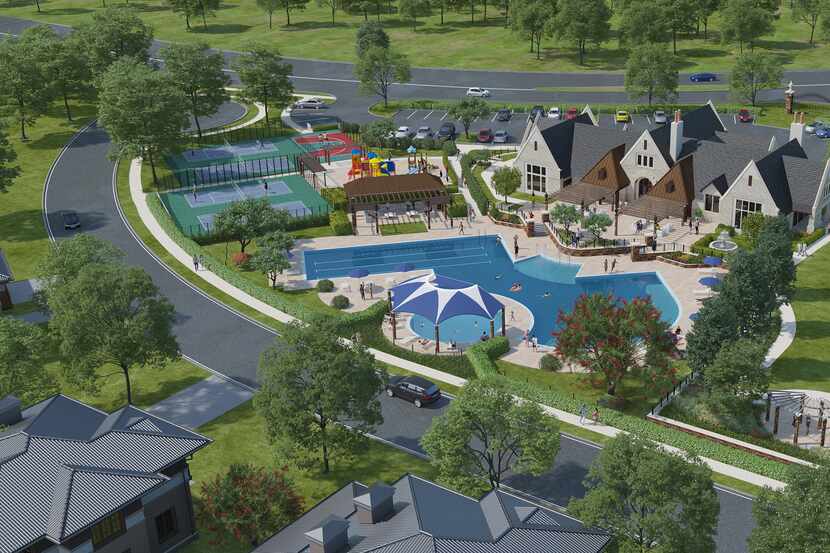 Upon completion, the Cambridge Crossing community in Celina will offer residents an...