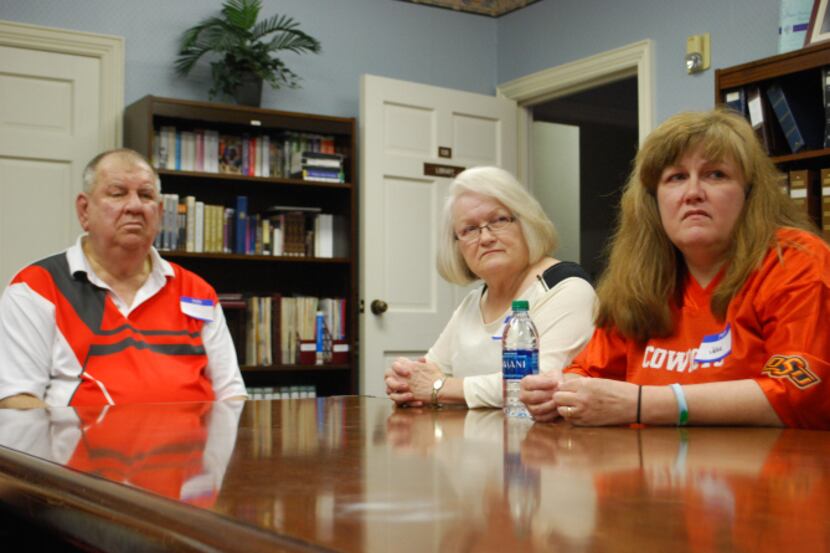 Hurst residents Joe and Georgia Nelson and their daughter Joni Gibbs, of Lewisville, have...
