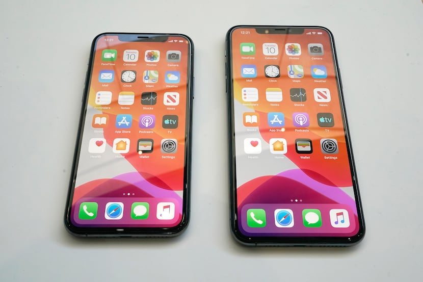 The new iPhone 11 Pro and iPhone 11 Pro Max were displayed at the Steve Jobs Theater during...
