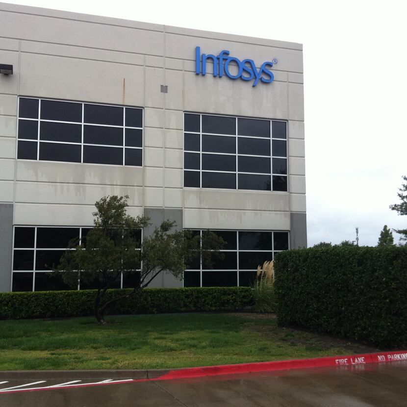 Infosys Corporation has an office on Tennyson Parkway in Plano that handles immigration...