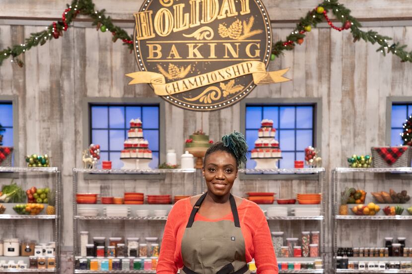 Kess Eshun, of Frisco, competes in the Holiday Baking Championship, Season 7.