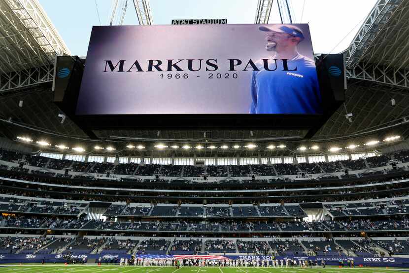 A moment of silence was held before the Washington Football Team game for Dallas Cowboys...
