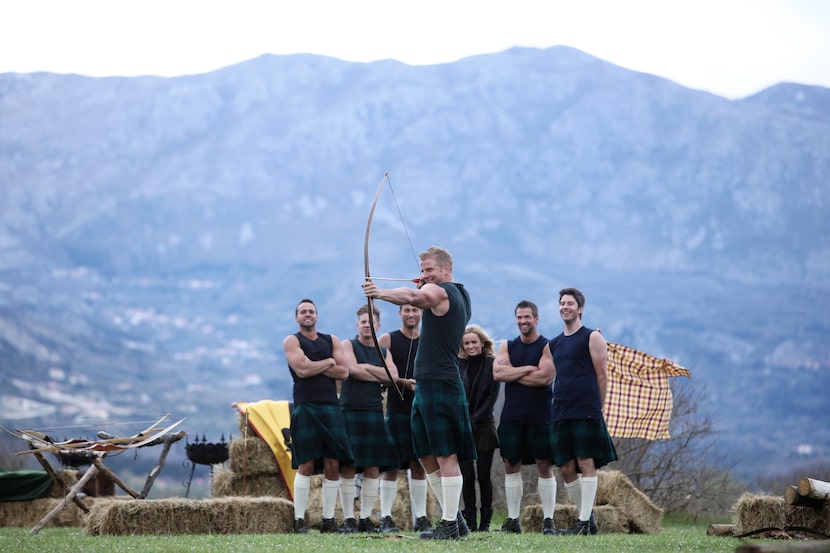 Sean Lowe participates in one of the challenges during his time on 'The Bachelorette.'