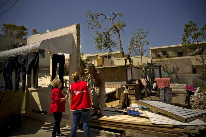 Destrucción de viviendas provocada por el paso del Huracán María.(AP)
