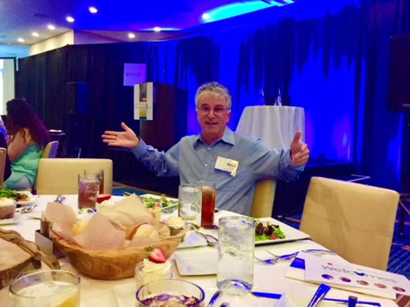 All alone. Even though he had a front row seat at the Dallas ethics luncheon, nobody would...