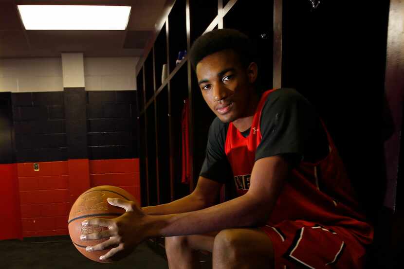 High School basketball player Terrance Ferguson of Prime Prep Academy, photographed on...
