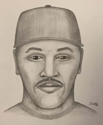 Farmers Branch police released a composite sketch of a man they are searching for in...