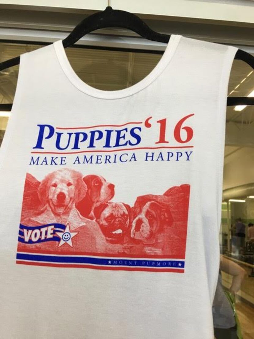 Studio 6 Fitness has twice sold out of this T-shirt by puppiesmakemehappy.com