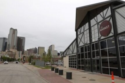  Harwood Street on the southern edge of downtown runs a long stretch in front of the Farmers...