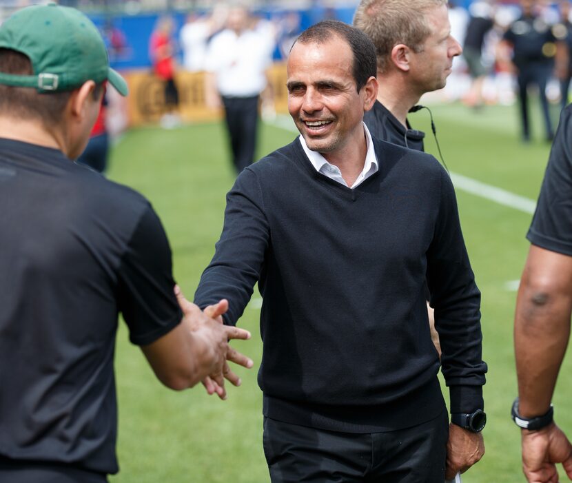 FC Dallas Head Coach Oscar Pareja.  (3-24-18)