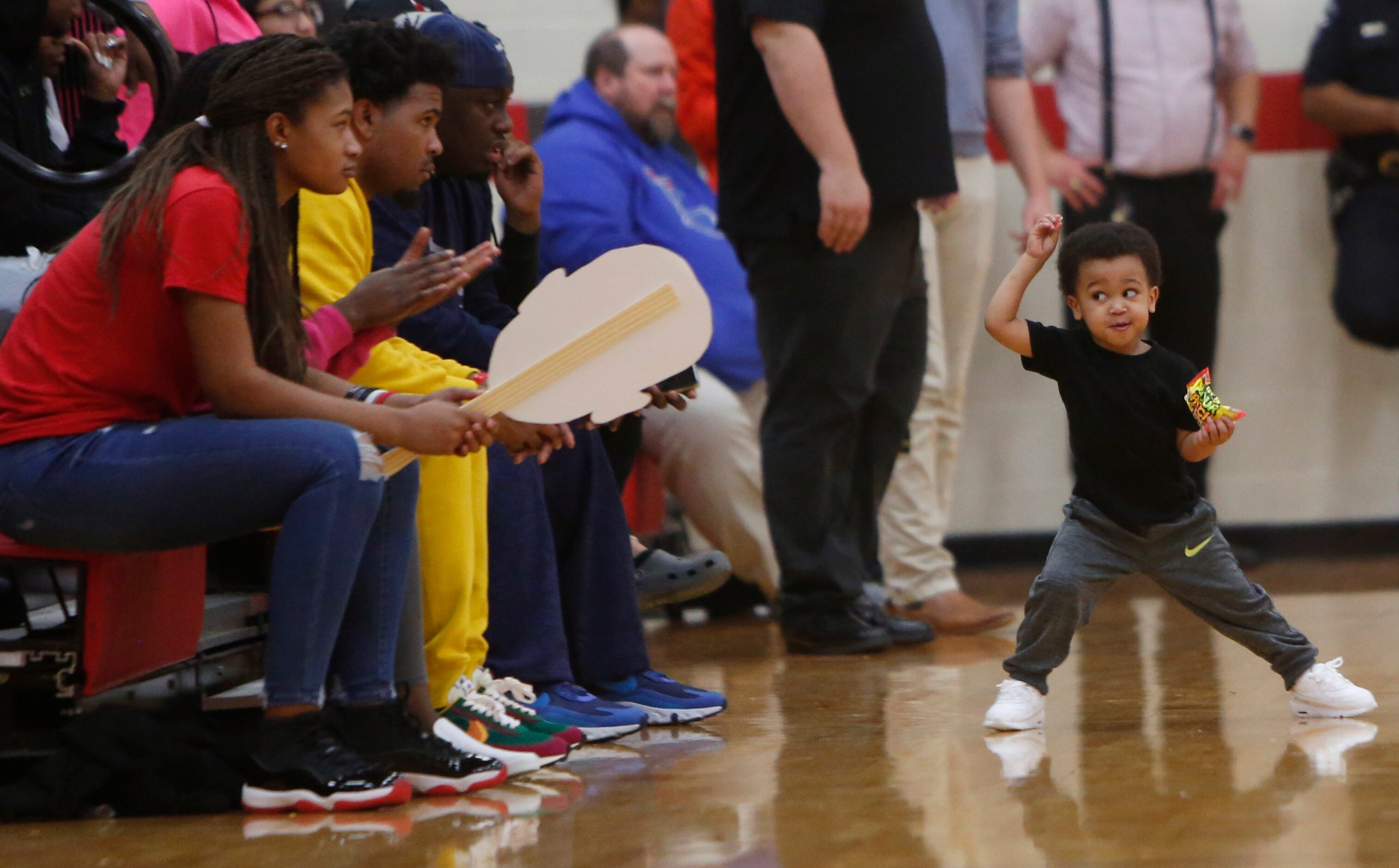 Jace Thomas, 2, seemed to get his money's worth of the ticket price as he danced in front of...