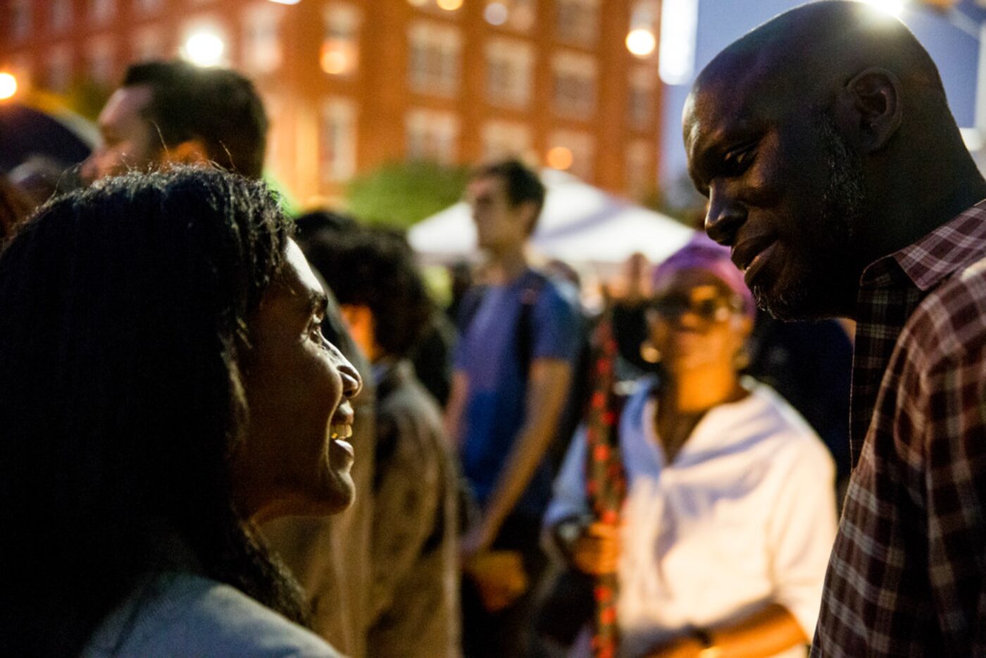 Julia Elias spoke to Dane Felicien, a family friend of Botham Shem Jean, during a Mothers...