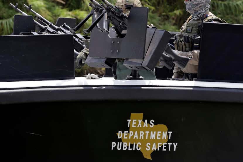 Texas  Department of Public Safety  troopers  patrolled the Rio Grande last July in Mission....