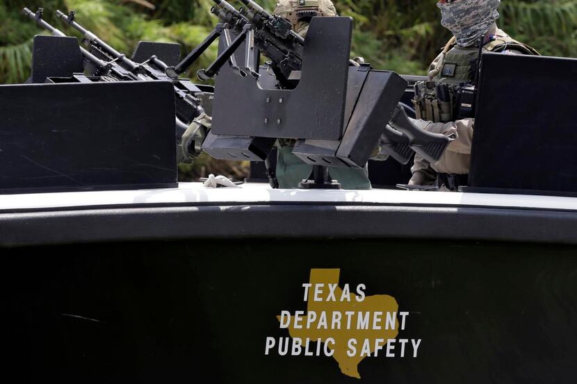 Texas  Department of Public Safety  troopers  patrolled the Rio Grande last July in Mission....