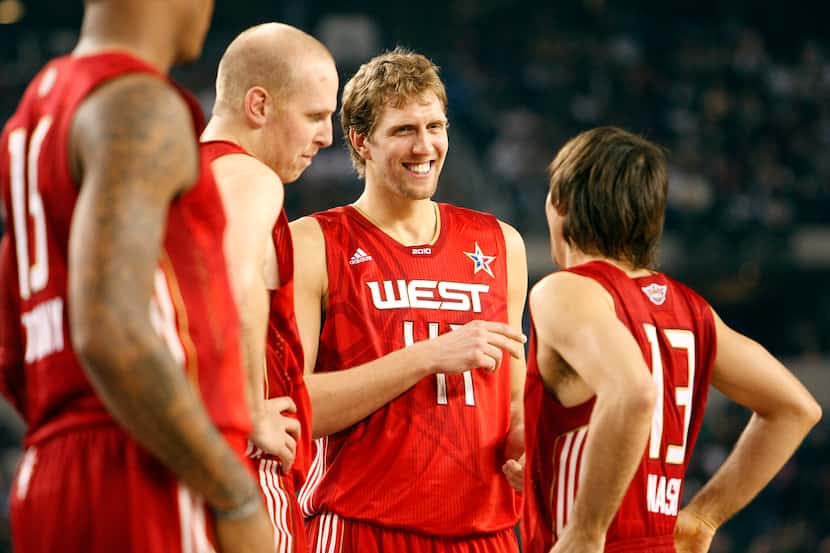 Dallas Mavericks Dirk Nowitzki (41) was the hometown favorite during the NBA All-Star game...