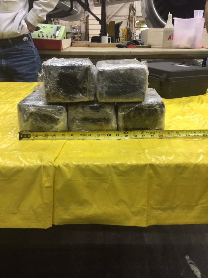 Investigators found seven bricks of cocaine, totaling 31 pounds. (Tulsa County Sheriff's...
