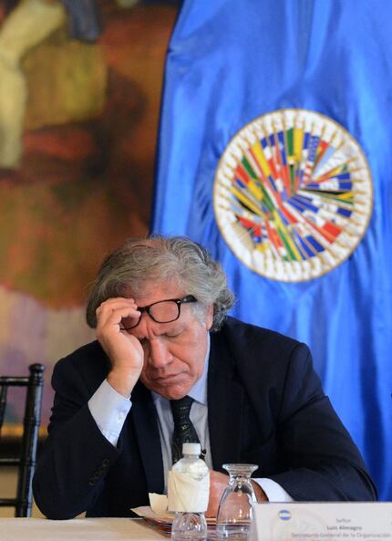 Secretary General of the Organization of American States (OAS), Luis Almagro is pictured...