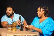 Sinclair Freeman, left, stars as Marvell Thunder and Olivia Lewis portrays Glory Dupree in...