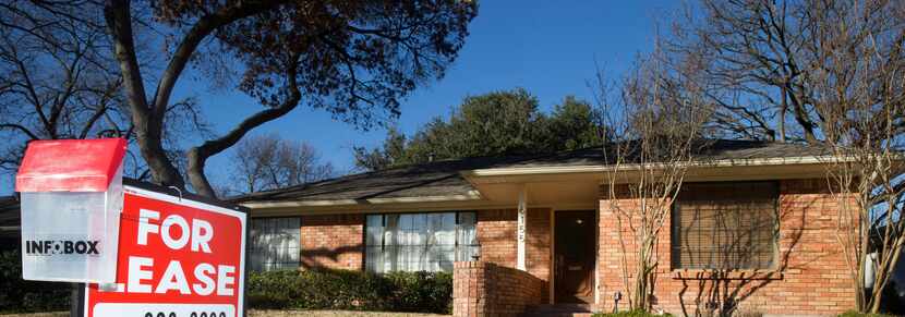 Average single-family home rental costs are up only about 14% in the Dallas area from last...