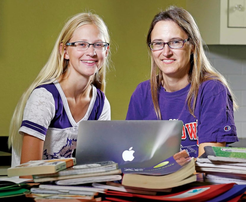 
Meredith St. John, 15, is taking part in planning for her college education. Her mother,...