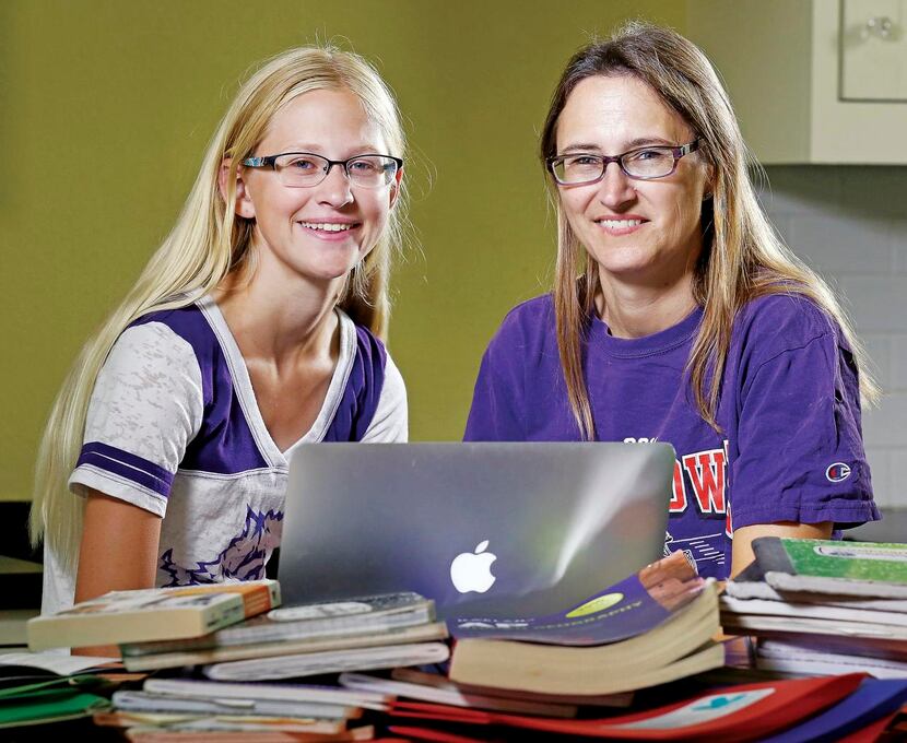 
Meredith St. John, 15, is taking part in planning for her college education. Her mother,...