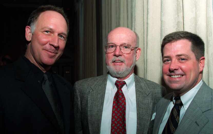 Barry Whistler, left, Murray Smither, center, and Charlie Wylie, right, in 1999.