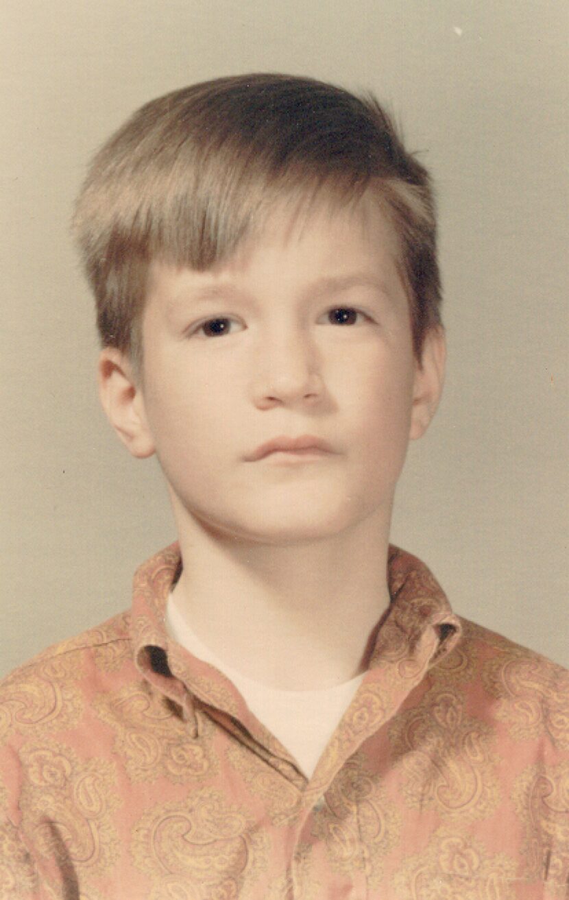 Frank Christlieb, multi-platform editor, strikes his stone-cold stare at age 7.