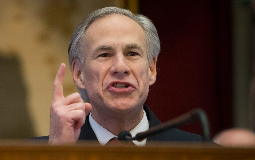 Texas Gov. Greg Abbott delivers his State of the State address to a joint session of the...