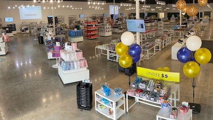 Interior of the MorningSave store in Plano. 