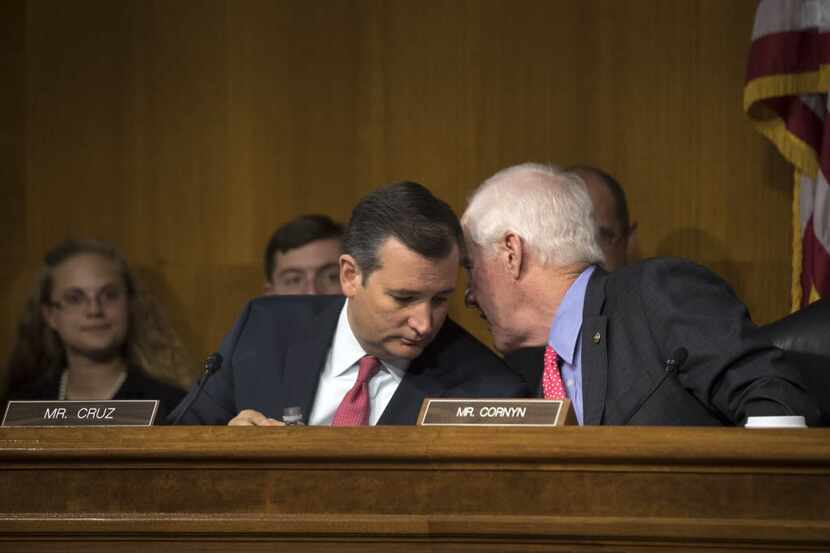 Republican Sens. Ted Cruz and John Cornyn of Texas signed a letter to President Barack Obama...