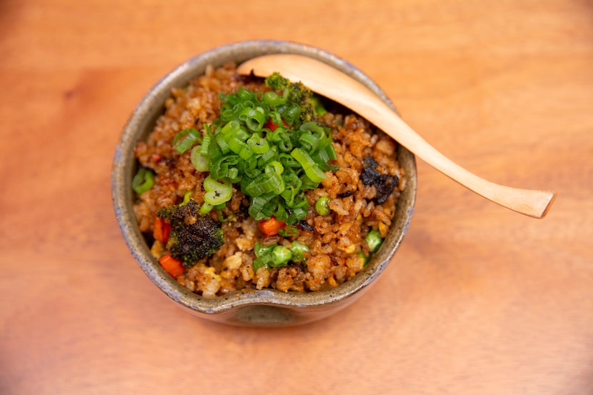 Chahan, a rich version of fried rice made with koji bacon