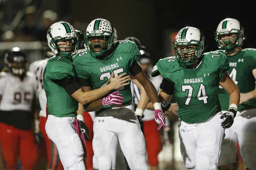 Southlake Carroll got one of its biggest wins of the 2014 season, over Euless Trinity, at...