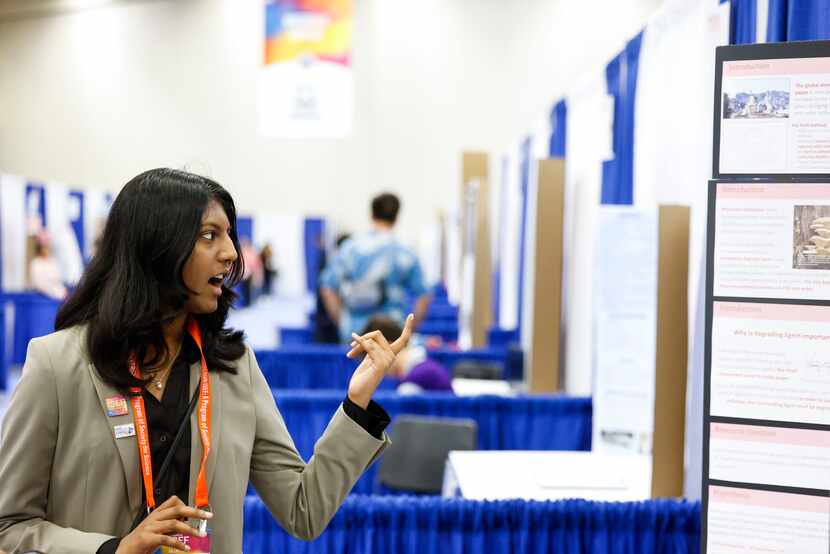 Jasper High’s Shivani Nathan explains her project, Pleurotus Ostreatus for Cellulose...