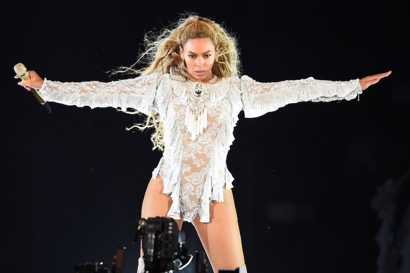 Beyonce performs during the Formation World Tour at Dodger Stadium on Wednesday, Sept. 14,...