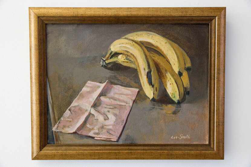 Hughie Lee-Smith’s 1978 oil painting “Bananas” pictured on display at Site 131 gallery in...