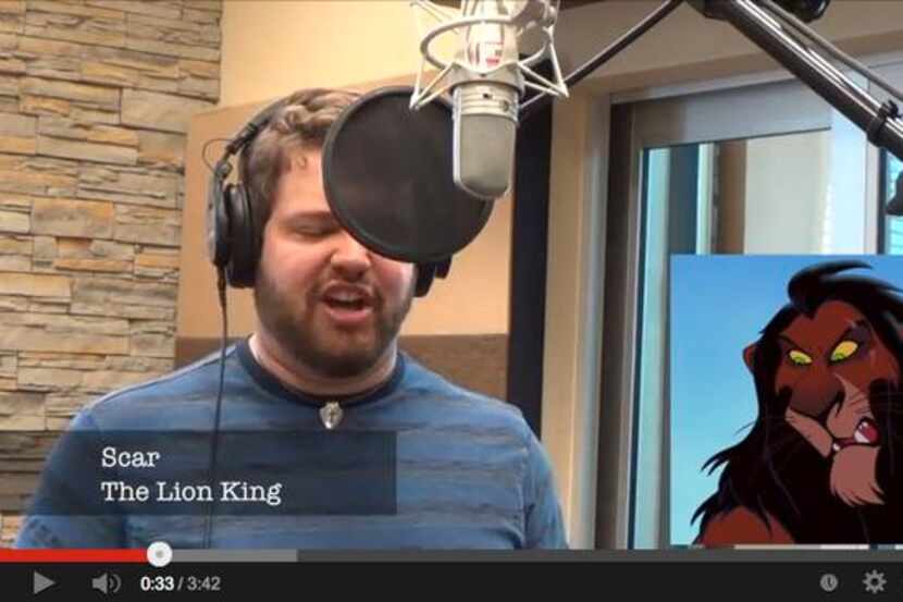 
Dallas Baptist student Brian Hull sings impressions of 21 different Disney characters in...