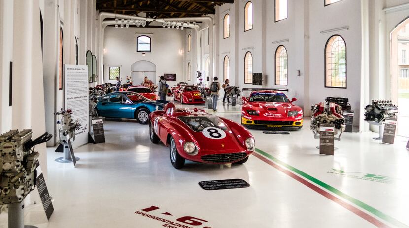 Ferrari Museum displays both classic and one-of-a-kind Ferrari cars.