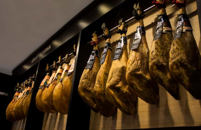 Jamon Iberico from Enrique Tomas, Spain's most famous store selling the high-quality ham.