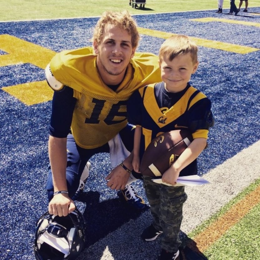 Jared Goff and Owen Provencher (Photo from Goff's Instagram  page)